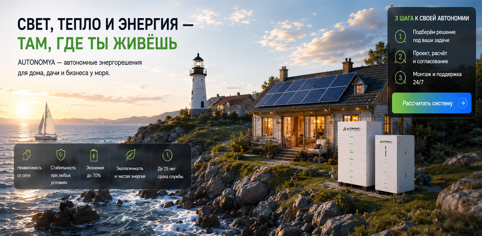 Свет, тепло и энергия — там, где ты живёшь